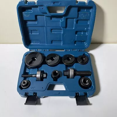 TEMCo TH0390 Manual Knockout Punch Kit ½” To 2” Electrical Conduit Hole Sizes  • $100