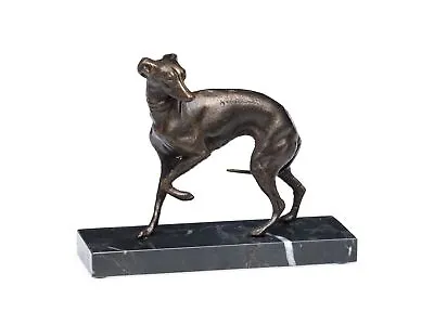 £165.75 • Buy Whippet Dog Sculpture - Greyhound Statue - Bronze Look Metal