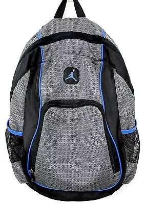 Nike Air Jordan Backpack Bookbag Laptop School Bag Blue/Black/Gray Jumpman 23 • $39.99