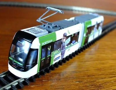 Tomytec N Gauge TLR0604 Toyama Portram Tram Anime Conductors Green Doors Livery • £72