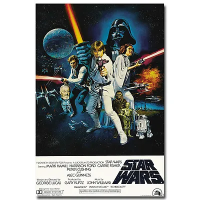 Star Wars 4 A New Hope Classic Movie Silk Poster 12x18 24x36inch  • $13.29