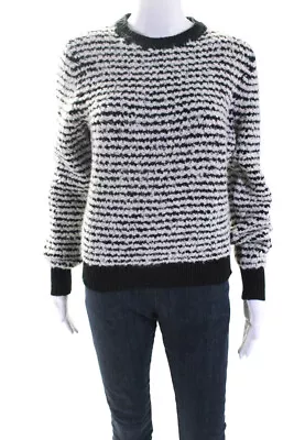 Etoile Isabel Marant Womens Alpaca Striped Pullover Sweater Black Size EUR38 • $85.39