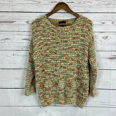 La Fee Verte Anthropologie Sweater Women Size Small Chunky Multicolor Soft Plush • $24.99