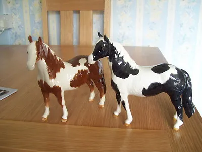 Beswick Horses Lovely Old Pair Of Pinto's Perfect • £195