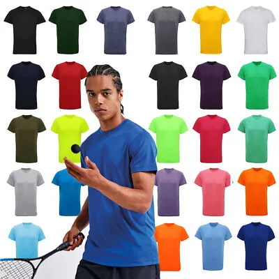 Mens Performance T Shirt Ultra Cool Fitness Top Gym Running Wicking Tee TriDri • £7.95