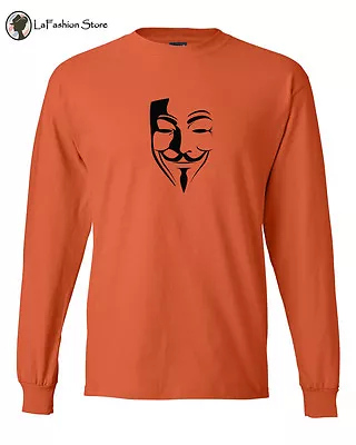 V For Vendetta Guy Fawkes Anonymous Mask Black T-Shirt Hackers S-5XL  • $18.99