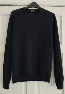 Men's Massimo Dutti Cashmere Blend Navy M Sweater • £20