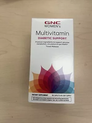 GNC Women's Multivitamin Diabetic Support - 90 Caplets - EXP: 08/2024 • $15.50