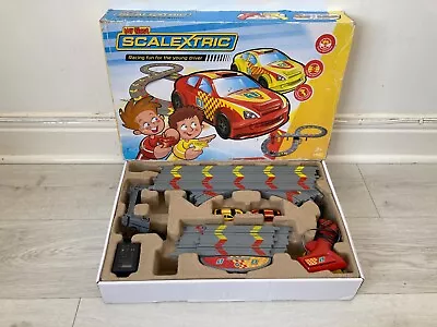 HORNBY Scalextric My First Scalextric Set - Racing Track Set Toy Boxed • £10