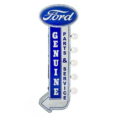 Vintage Old Fashioned GENUINE FORD PARTS & SERVICE 3-D Sign LED Lighted Marquee • $93.60