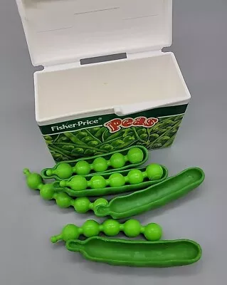 Fisher Price Fun With Food Play Food Vintage Peas In Pod With Box Kitchen 80s  • $22.50