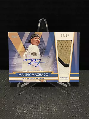 2022 Topps Manny Machado All Star Jumbo Patch Auto W/ 3-Color Patch #ASJA-MM /10 • $199.99