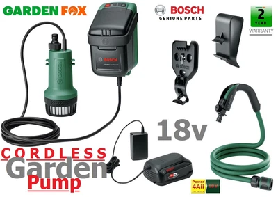 £119.97 • Buy New Bosch 18V-2000 Cordless Battery GARDEN WATER PUMP 06008C4271 4059952617558