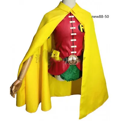 DC Comics Batman Robin Cosplay Costume Halloween Stage Marvel Robin Show Costume • $50.36