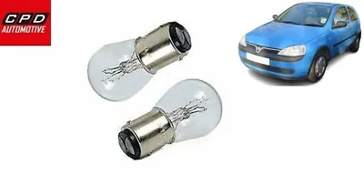 VAUXHALL CORSA C 2000-06 380 12V Stop Brake Tail Double Rear Light Bulbs BAY15D • $5.54