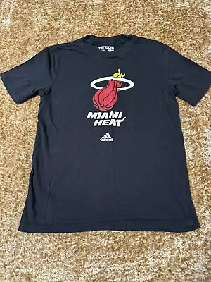 Adidas Youth Miami Heat Vs Logo S/S T-Shirt  Medium 10/12 • $7.50