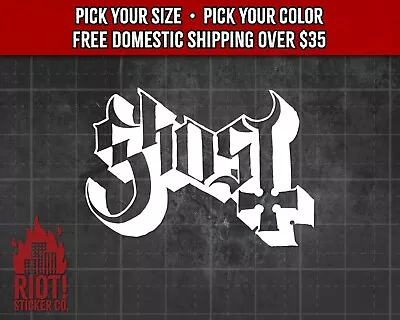 Ghost Logo Decal For Car Sticker For Laptop Window Band Metal • $13.99