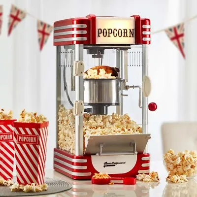 £109.99 • Buy Popcorn Maker Machine Hot Air Electric Large Retro Healthy - Cooks Professional 
