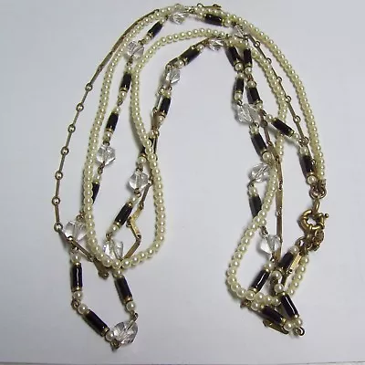 J CREW Triple Strand Faux Pearl & More Necklace • $19.80