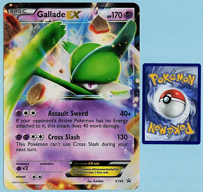 Pokemon Card TCG JUMBO Oversized - Gallade EX - XY45 Black Star Promo HOLO • $3.99