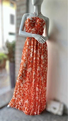 Robe Vintage Denny Rose – Blanc à Pois, Taille L, Manches Courtes, Occasion Très Bon état