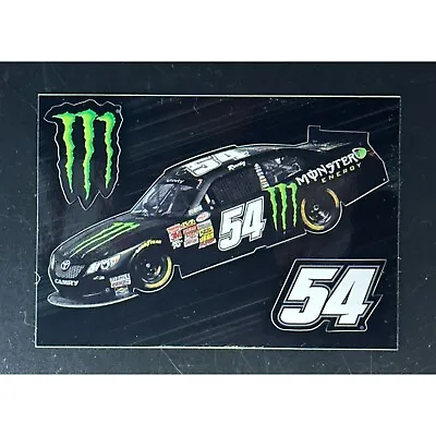 Monster Energy Promotional Nascar Decals Kyle Busch #54 (3) Stickers Per Sheet • $2.99