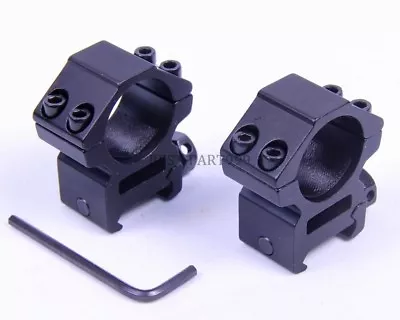 2PCS Low Profile 25mm 1  Scope Rings 20mm Picatinny Weaver Rail Mount • $9.75