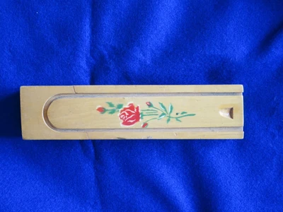 £10.50 • Buy Vintage Wooden Pencil Box Very Good Condition For Year 1960's