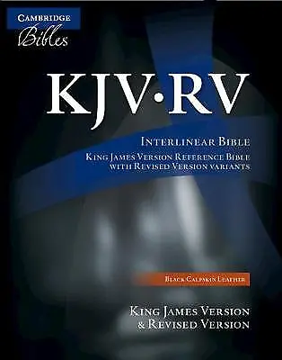 The KJV/RV Interlinear Bible Black Calfskin Leather RV655:X - 9781107630932 • £139.67