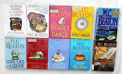 M.C. Beaton; Lot Of 10-8 Agatha Raisin 2 Hamish Macbeth HC/DJ/Acceptable • $28.99