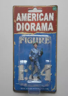 Retro Female Mechanic IV American Diorama 1:24 Scale Figurine 2.5  Lady Figure • $7.09