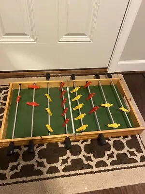 Vintage Wooden Indoor Soccer Table Game Foosball Portable • $80