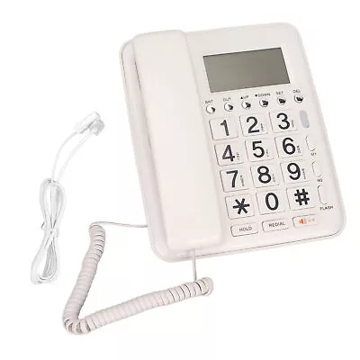 Corded Telephone Caller ID Full Hands Free Fixed Landline With Blue Scree UK MPF • £31.89