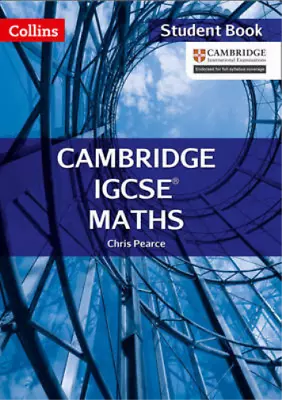 Cambridge IGCSE Maths Student Book (Collins Cambridge IGCSE) Pearce Chris Use • £3.52