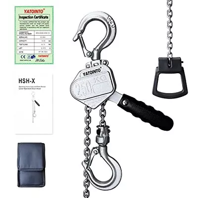 1/4ton Come Along Mini Chain Hoist 10ft Light Aluminum Alloy Chain Hoist Alloy S • $70.96