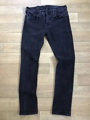 ALLSAINTS Mens Skinny Fit Cigarette Stretch Black Jeans W32 X L31  Button Fly • £23.95