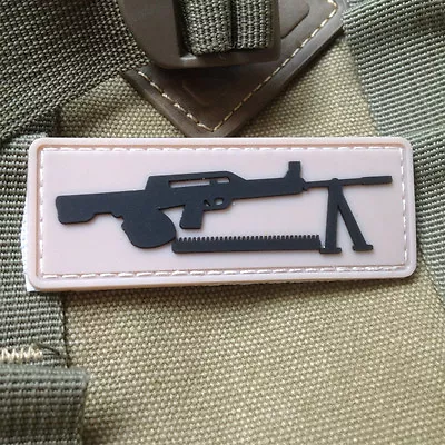 Gun Tactical Milspec Army Airsoft Isaf 3d Rubber Pvc Patch White • $7.99