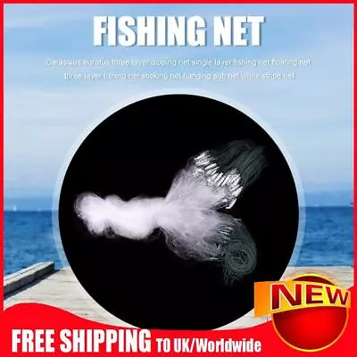 Fishing Net Trap Mesh Fishnet Portable Nylon Cast Fish Cages Tackle Multi Size • £4.37