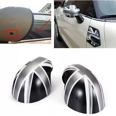 For 2014 - 2019 Cooper S F54 F55 F56 F57 F60 Side Mirror Cover Cap W/ Light Hole • $40.46