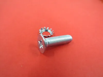  1949-60 Ford / 53-60 Pickup Door Lock Striker Plate Screw And Washer 353382-S • $1.14