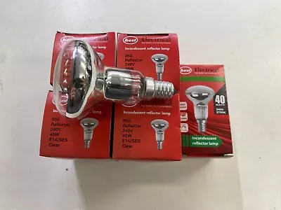 SMALL EDISON SCREW REFLECTOR SES E14 R50 Spot Light Bulbs  EK673 5 X 40 Watt • £11.49