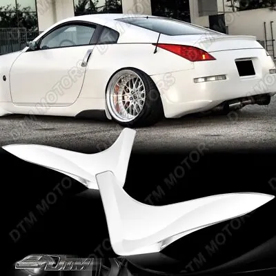 For 03-09 Nissan 350Z Z33 Painted White Rear Bumper Lip Mud Guards Spats Aprons • $134.55