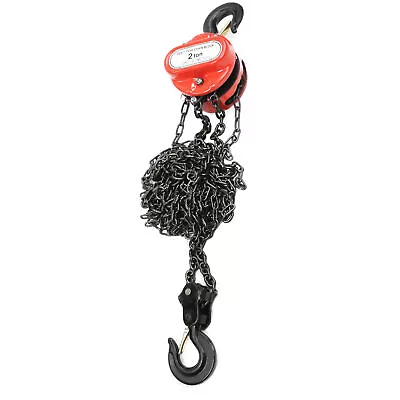 2T Chain Puller Block Fall Chain  Hoist Hand Tools Lifting Chain With Hook • £43.02