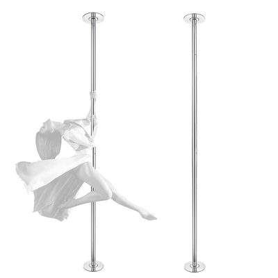 $171.89 • Buy 9.25 FT 45MM Spinning Static Dancing Pole Kit For Club Party Fitness 2 Pack