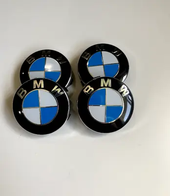 Genuine SET 4x 56mm Wheel Center Hub Caps Logo Badge Emblem BMW 36136850834 • $35.99