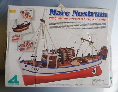 Artesania Latina 1/35 Mare Nostrum Fishing Trawler Wooden Model Kit. Unmade • £49.99