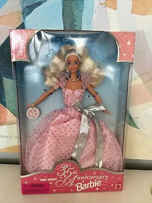 Vintage 1997 Mattel 35th Anniversary Barbie Doll Walmart Exclusive NIB 90s • $25