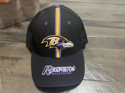 Vintage Baltimore Ravens NFL Black Adjustable Hat • $21