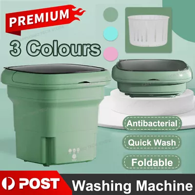 Mini Washing Machine Portable Washing Machine With Drain Basket For Underwear AU • $38.71