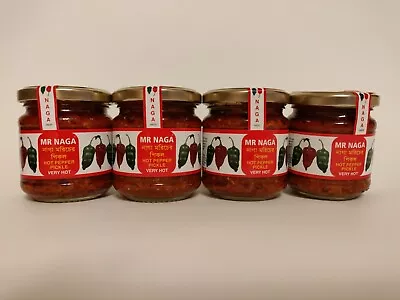 Mr Naga Very Hot Chilli Pickle 190g (4 Jar) • £19.99